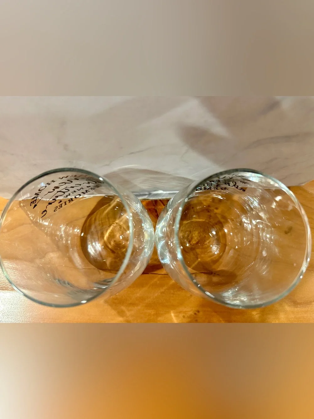 New Home Housewarming Gift 2x Stemless Wine Glasses “Pairs Well” Bottle Bag Box